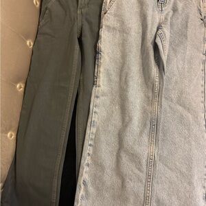 Old Navy Light Blue and White Denim Jeans